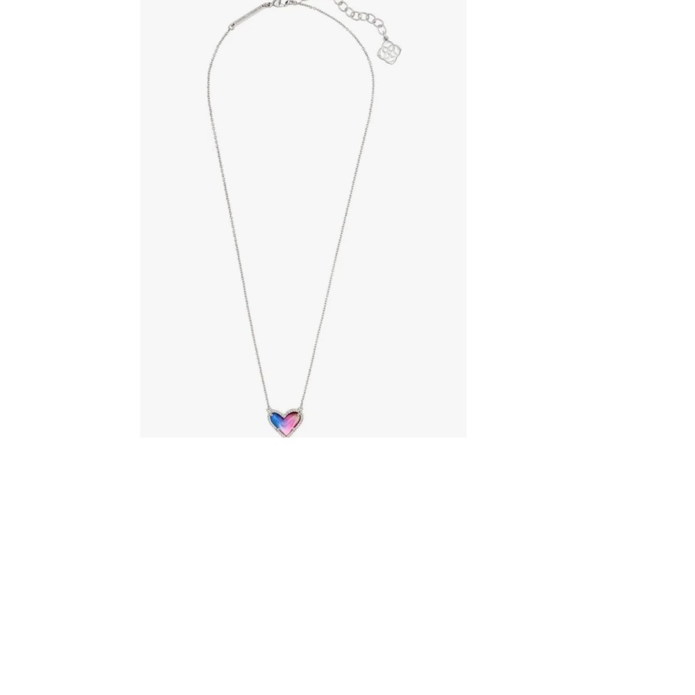 Kendra Scott silver heart necklace